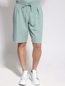 Ανδρική Βερμούδα Με Ιδιαίτερη Πλέξη Moreto 456018 Μέντα