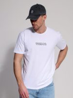 Ανδρικό Βαμβακερό T-shirt FIGARO 33-207081 Λευκό