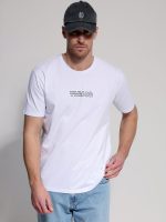 Ανδρικό Βαμβακερό T-shirt FIGARO 33-207081 Λευκό - Image 4