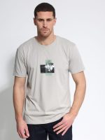 Ανδρικό Βαμβακερό T-shirt DOROTEO 207078 Γκρι - Image 3