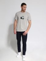 Ανδρικό Βαμβακερό T-shirt DOROTEO 207078 Γκρι - Image 2