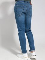 Ανδρικό Jean Παντελόνι Πεντάτσεπο 40-185 Μπλε - Image 4