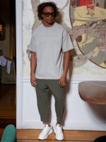 Ανδρικό T-shirt Oversize SALVATORE 270-913 Γκρι - Image 4