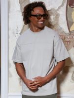 Ανδρικό T-shirt Oversize SALVATORE 270-913 Γκρι - Image 3