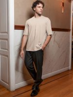 Ανδρικό Μοντέρνο T-shirt 270-270 Μπεζ - Image 3