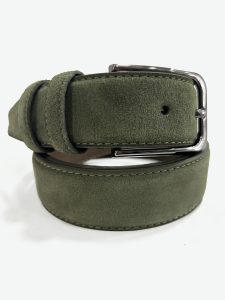 Ανδρική Ζώνη Suede 33-6035 Πράσινο