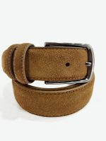 Ανδρική Ζώνη Suede 33-6037 Καμηλό