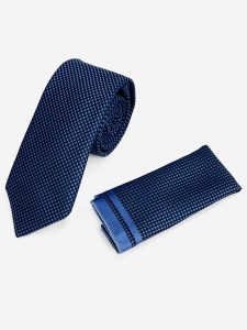 Ανδρική Γραβάτα Με Μαντηλάκι 33-6099 Blue 8