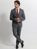 Ανδρικό Κοστούμι Με Γιλέκο HANK 2031 Γκρι - Image 3