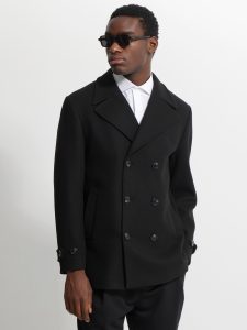 Διαχρονικό Ανδρικό Παλτό TOBIAS 2601 Μαύρο