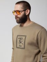 Sweatshirt Μπλούζα με Εντυπωσιακό Λογότυπο 206089 Μπεζ - Image 2