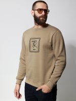 Sweatshirt Μπλούζα με Εντυπωσιακό Λογότυπο 206089 Μπεζ - Image 4