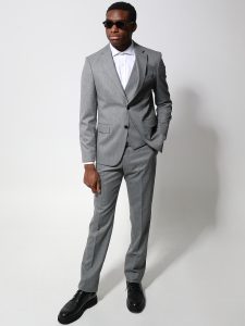 Ανδρικό Κοστούμι Με Γιλέκο HANK 2030 Γκρι