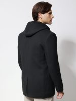 Ανδρικό Παλτό με Κουκούλα VALENTINO 2602 Μαύρο - Image 5