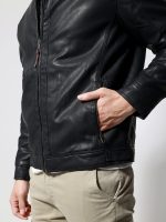 Ανδρικό Jacket Eco-Leather Μπουφάν VENERO 2171-1 Μαύρο - Image 3