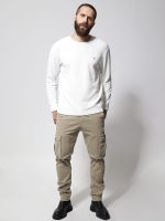 Ανδρική Μπλούζα Μακρυμάνικη DANIEL 206100 Λευκό - Image 3