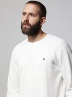 Ανδρική Μπλούζα Μακρυμάνικη DANIEL 206100 Λευκό - Image 2