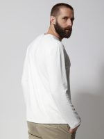 Ανδρική Μπλούζα Μακρυμάνικη DANIEL 206100 Λευκό - Image 5