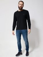 Ανδρική Μπλούζα Μακρυμάνικη DANIEL 206100 Μαύρο - Image 2