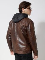 Ανδρικό Jacket Eco-Leather Μπουφάν VENERO 2171-1 Καφέ - Image 6