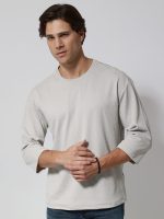Μπλούζα Μακρυμάνικη Oversize BENJAMIN 206096 γκρι