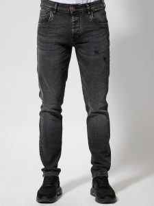 Ανδρικό Jean Με Φθορές Παντελόνι OREGON 6282 Μαύρο