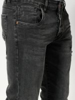 Ανδρικό Jean Με Φθορές Παντελόνι OREGON 6282 Μαύρο - Image 4