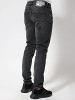 Ανδρικό Jean Με Φθορές Παντελόνι OREGON 6282 Μαύρο - Image 5