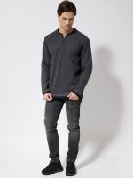 Ανδρική Μπλούζα Long Sleeve HENRY 206097 Ανθρακί - Image 4