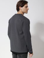 Ανδρική Μπλούζα Long Sleeve HENRY 206097 Ανθρακί - Image 5