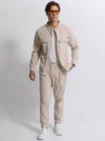 Ανδρικό Κοτλέ Φορμοπαντέλονο QUINN 4716 Light Beige - Image 3