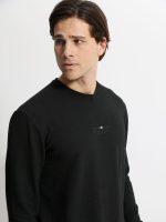 Ανδρική Μπλούζα Μακρυμάνικη SEBASTIAN 206099 Μαύρο - Image 2