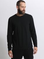 Ανδρική Μπλούζα Μακρυμάνικη NOAH 206074 Μαύρο