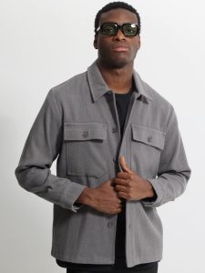 Ανδρικό Σακάκι-Πουκάμισο Over Fit GRIFFIN 260-330 Γκρι