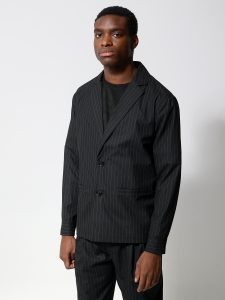 Ανδρικό Σακάκι Ριγέ JOAQUIN 260-972 Μαύρο