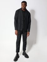 Ανδρικό Ριγέ Παντελόνι Ιταλικού Στυλ DRAKE 210-972 Μαύρο - Image 2