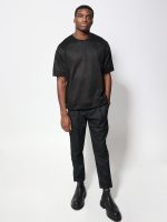 Ανδρική Μπλούζα Κοντό Μανίκι LAUREL 270-322 Μαύρο - Image 3