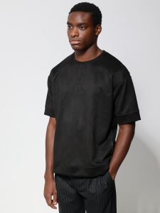 Ανδρική Μπλούζα Κοντό Μανίκι LAUREL 270-322 Μαύρο