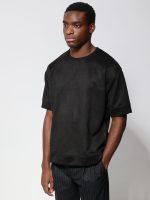 Ανδρική Μπλούζα Κοντό Μανίκι LAUREL 270-322 Μαύρο