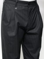 Ανδρικό Ριγέ Παντελόνι Ιταλικού Στυλ DRAKE 210-972 Μαύρο - Image 3