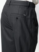 Ανδρικό Ριγέ Παντελόνι Ιταλικού Στυλ DRAKE 210-972 Μαύρο - Image 4