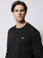 Ανδρική Μπλούζα Μακρυμάνικη OWEN 206101 Μαύρο - Image 2