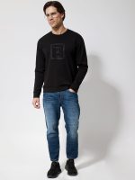 Ανδρική Μπλούζα Μακρυμάνικη AIDEN 206106 Μαύρο - Image 5