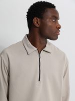 Ανδρική Μπλούζα Με Φερμουάρ CRUZ 270-963 Stone - Image 2