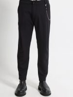 Ανδρικό Παντελόνι Ιταλικού Στυλ με Αλυσίδα CRUZ 210-963 Μαύρο
