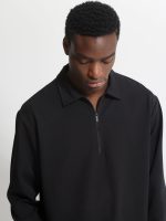 Ανδρική Μπλούζα Με Φερμουάρ CRUZ 270-963 Μαύρο - Image 2