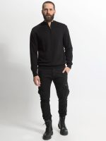 Ανδρικό Παντελόνι Cargo 34-412 Μαύρο - Image 3