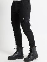 Ανδρικό Παντελόνι Cargo 34-412 Μαύρο - Image 2