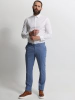 Ανδρικό Πουκάμισο TAILOR-FIT Blade 33-8170 Λευκό Φαρδιά γραμμή - Image 4