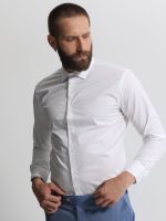 Ανδρικό Πουκάμισο TAILOR-FIT Blade 33-8170 Λευκό Φαρδιά γραμμή - Image 3